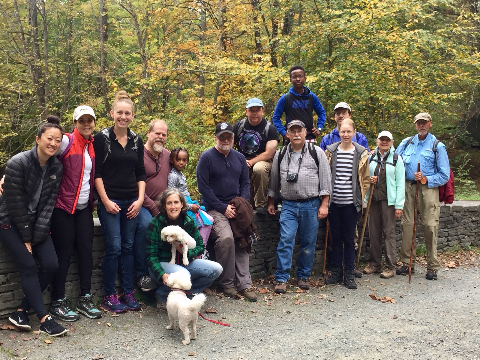 Group of hikers at the Tusten Mountain Trail.