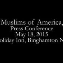 The Muslims of America Press Conference 05 18 15 Binghamton, NY